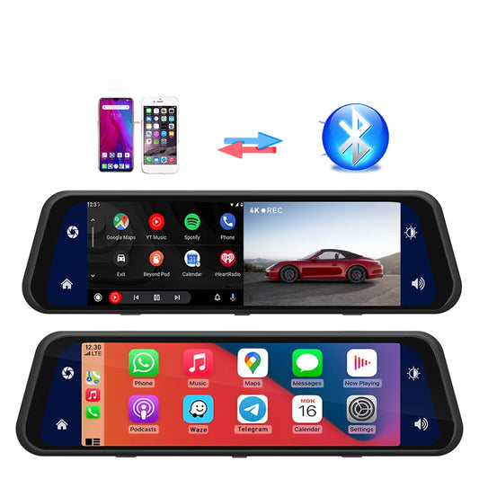 dashcam rétroviseur 4K 360 GPS CarPlay Android Auto - Drive Live