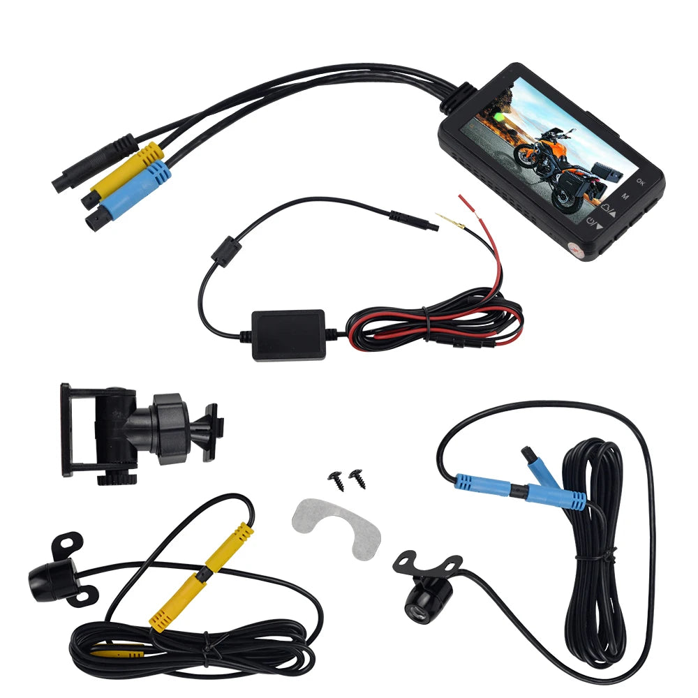 dashcam moto double guidon fixation - Drive Live