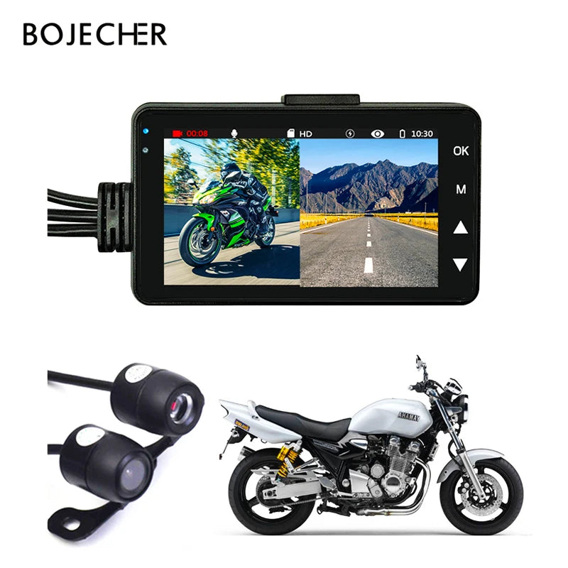 dashcam moto double G-sensor vision nocturne écran 3 pouces - Drive Live