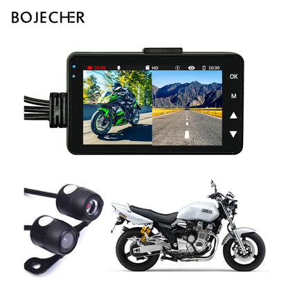 dashcam moto double G-sensor vision nocturne écran 3 pouces - Drive Live