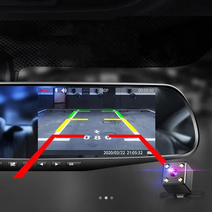 Caméra + Écran 4,3" Rétroviseur DVR Avant Arrière