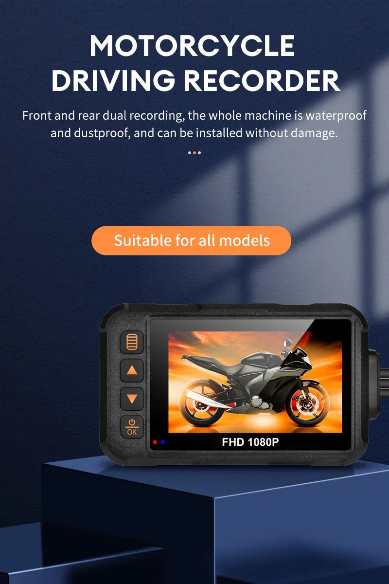 dashcam moto IP67 contenu colis - Drive Live