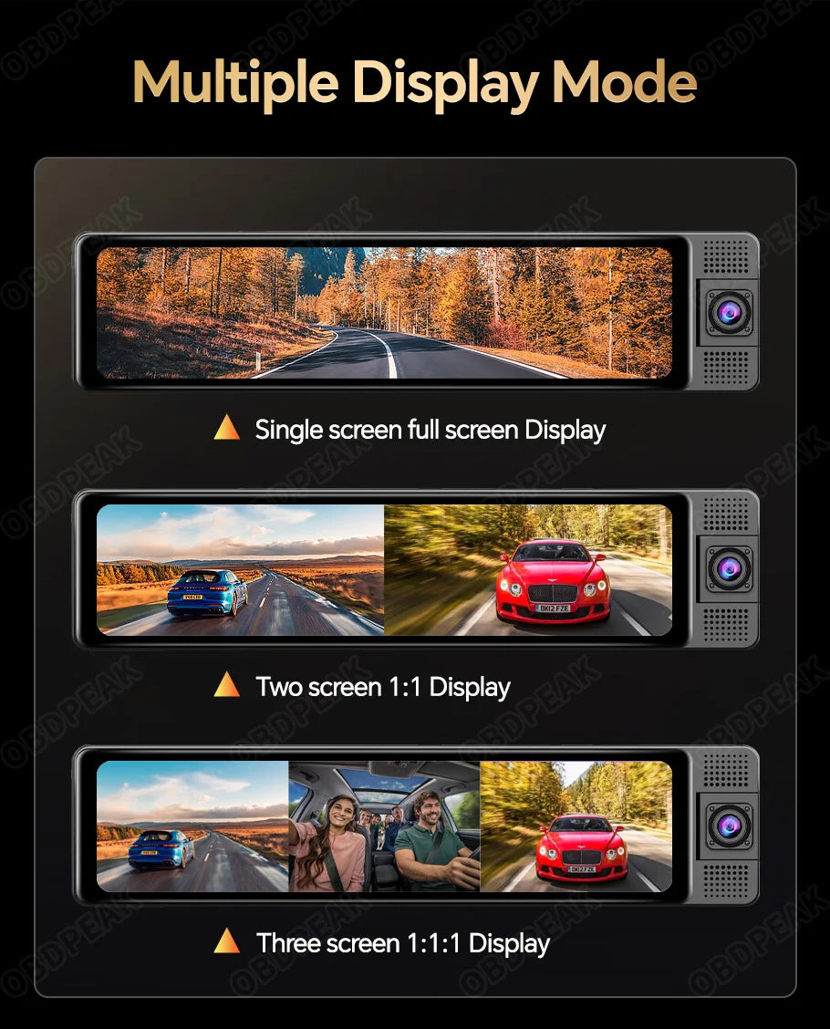 rétroviseur 4K 360 GPS interface - Drive Live