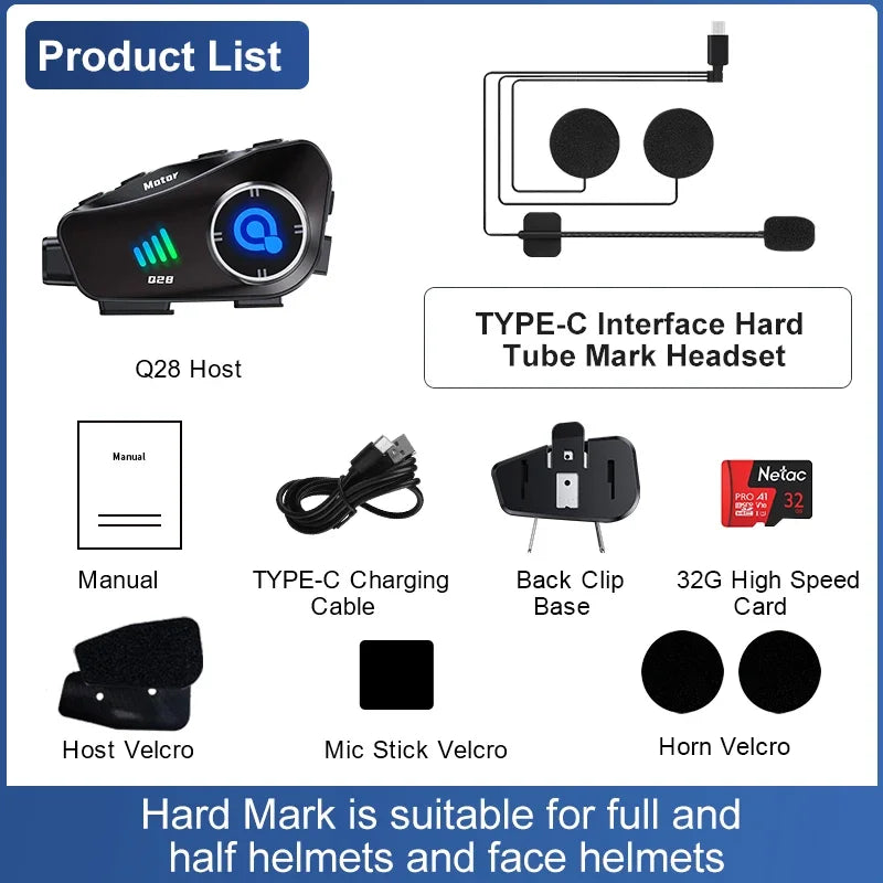 intercom moto variante micro rigide - Drive Live