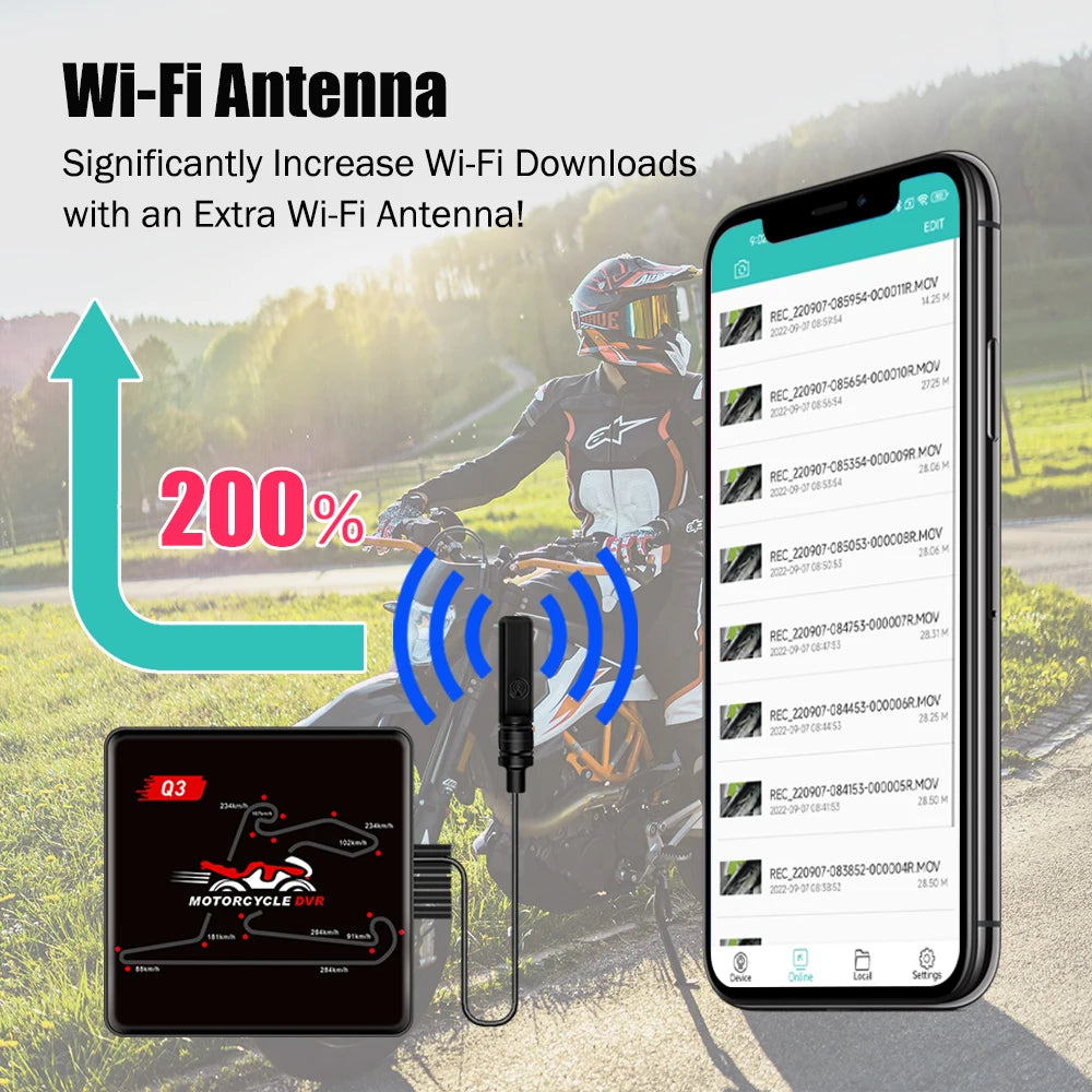 dashcam Sony STARVIS G-sensor enregistrement boucle - Drive Live