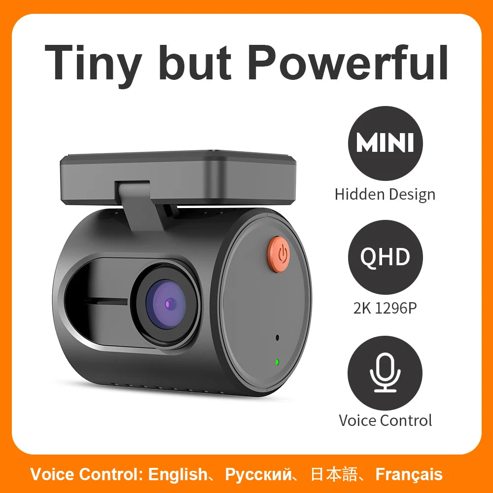 Dashcam KAW-Mini 2K compacte avec surveillance 24/7