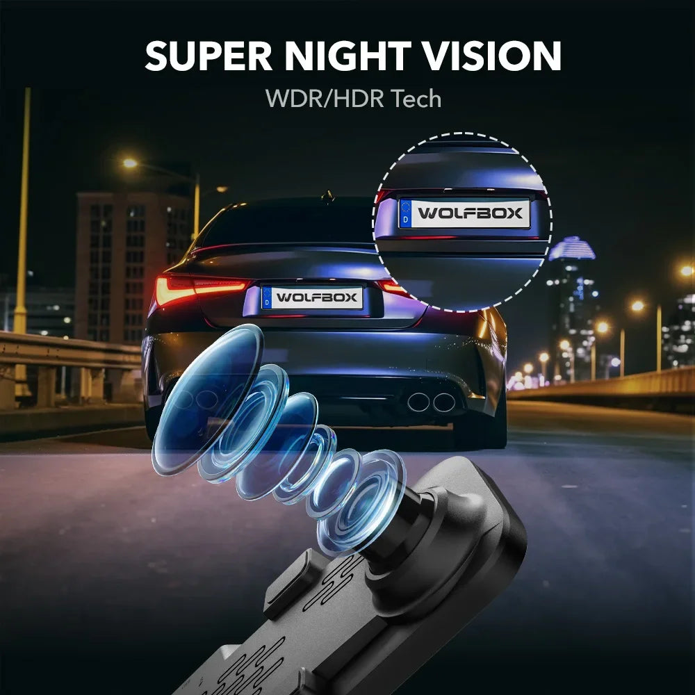 dashcam rétroviseur 4K mode parking 24h hardwire - Drive Live