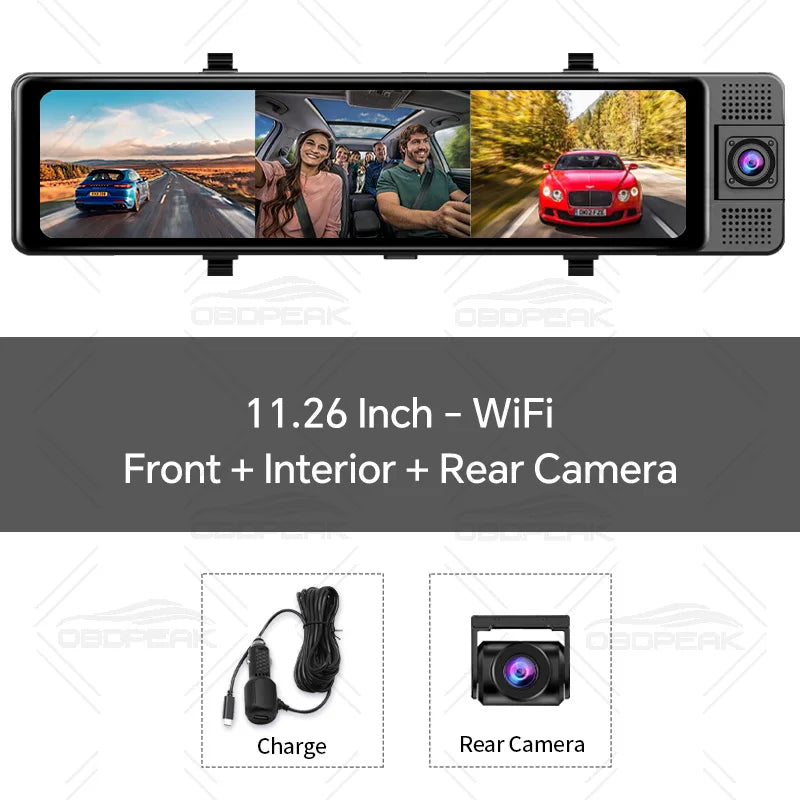 dashcam rétroviseur variante 2 caméras GPS 128 Go - Drive Live