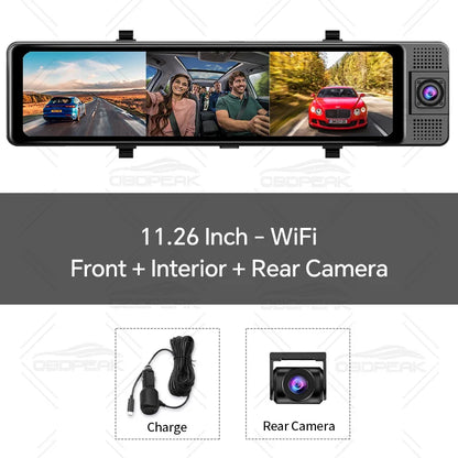dashcam rétroviseur variante 2 caméras GPS 128 Go - Drive Live