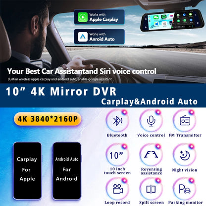 rétroviseur 4K WiFi caméra arrière 1080P câble 6m - Drive Live