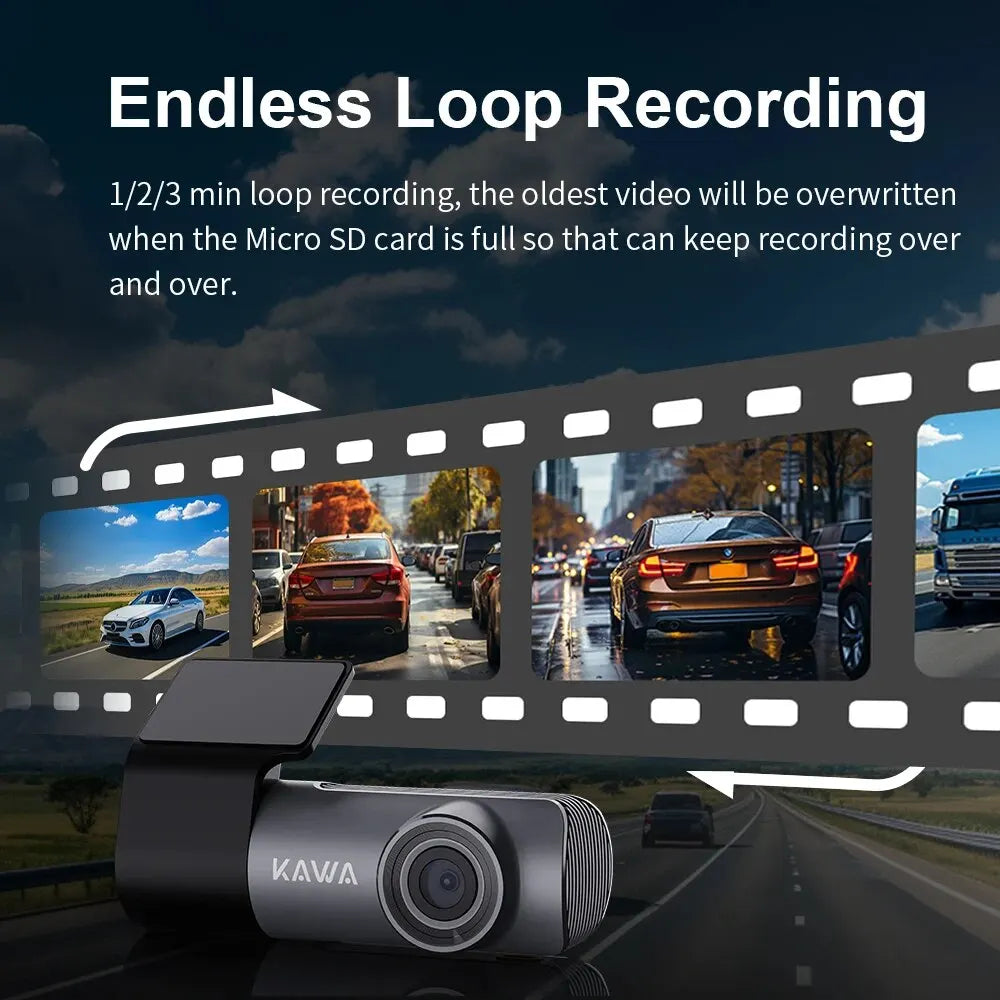 dashcam avant 2K installation pare-brise - Drive Live