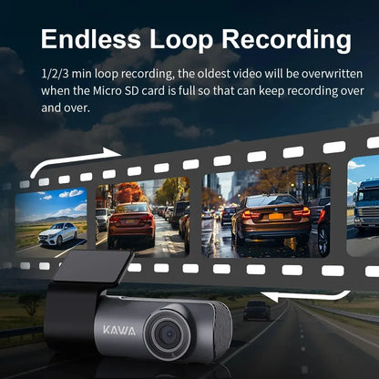 dashcam avant 2K installation pare-brise - Drive Live
