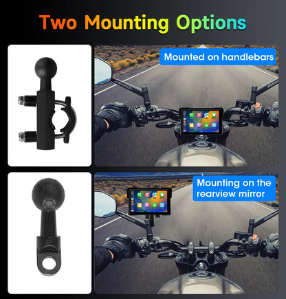 Dashcam Moto 2K Écran 7" CarPlay IP67 Vision Nocturne | Drive Live