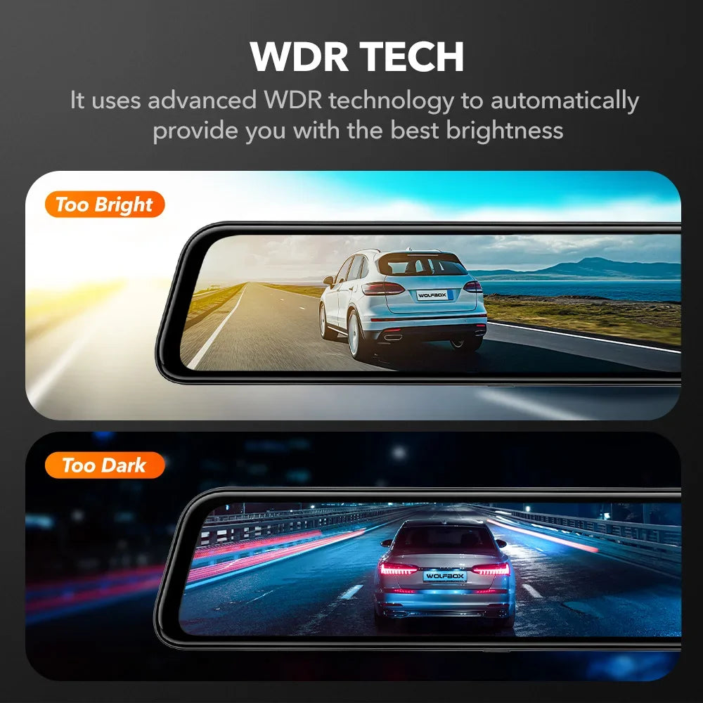 rétroviseur 4K WiFi installation voiture - Drive Live