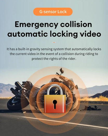 dashcam moto waterproof détail lentille - Drive Live