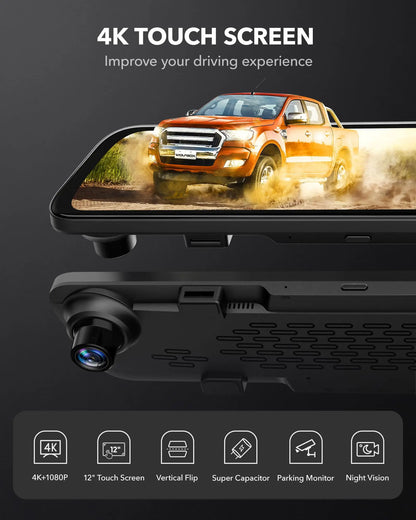 rétroviseur 4K spécifications techniques - Drive Live