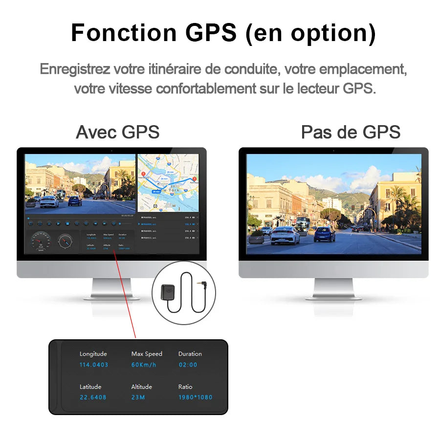 caméra rétroviseur HD GPS caméra arrière câble 6m - Drive Live