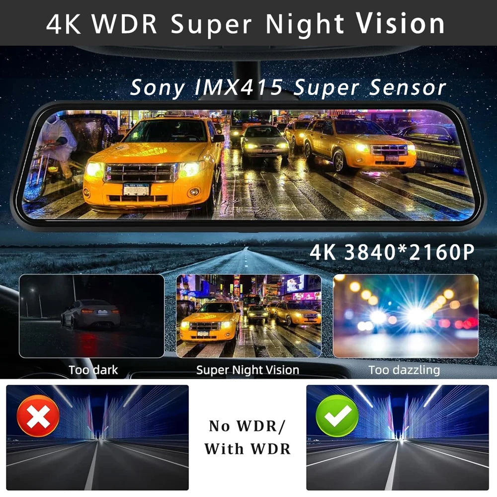 caméra rétroviseur 4K WiFi détail - Drive Live