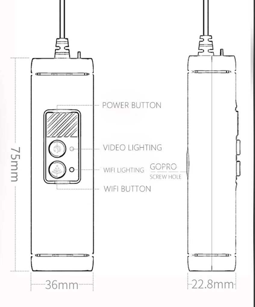 dashcam moto guidon 2K WiFi app smartphone - Drive Live