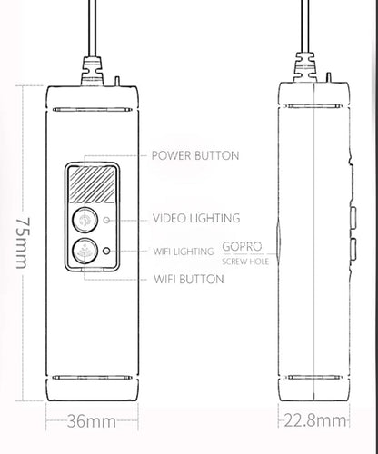 dashcam moto guidon 2K WiFi app smartphone - Drive Live