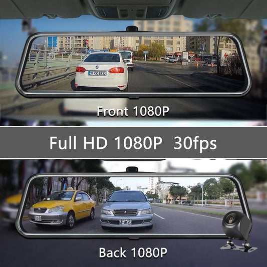 Dashcam Rétroviseur Tactile 360° 24h/24 Full HD