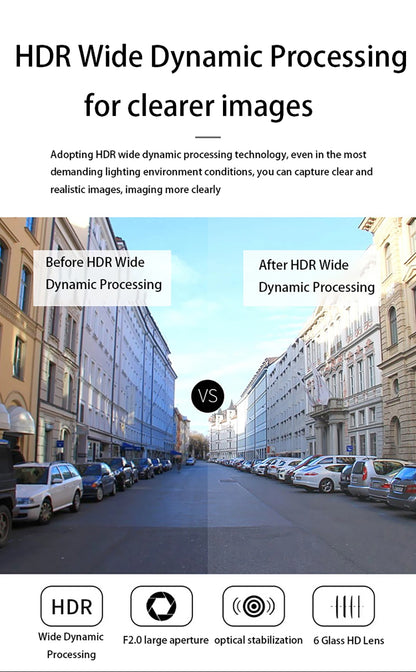 Dashcam Rétroviseur Intérieur Avant + Arrière Ultra 2K