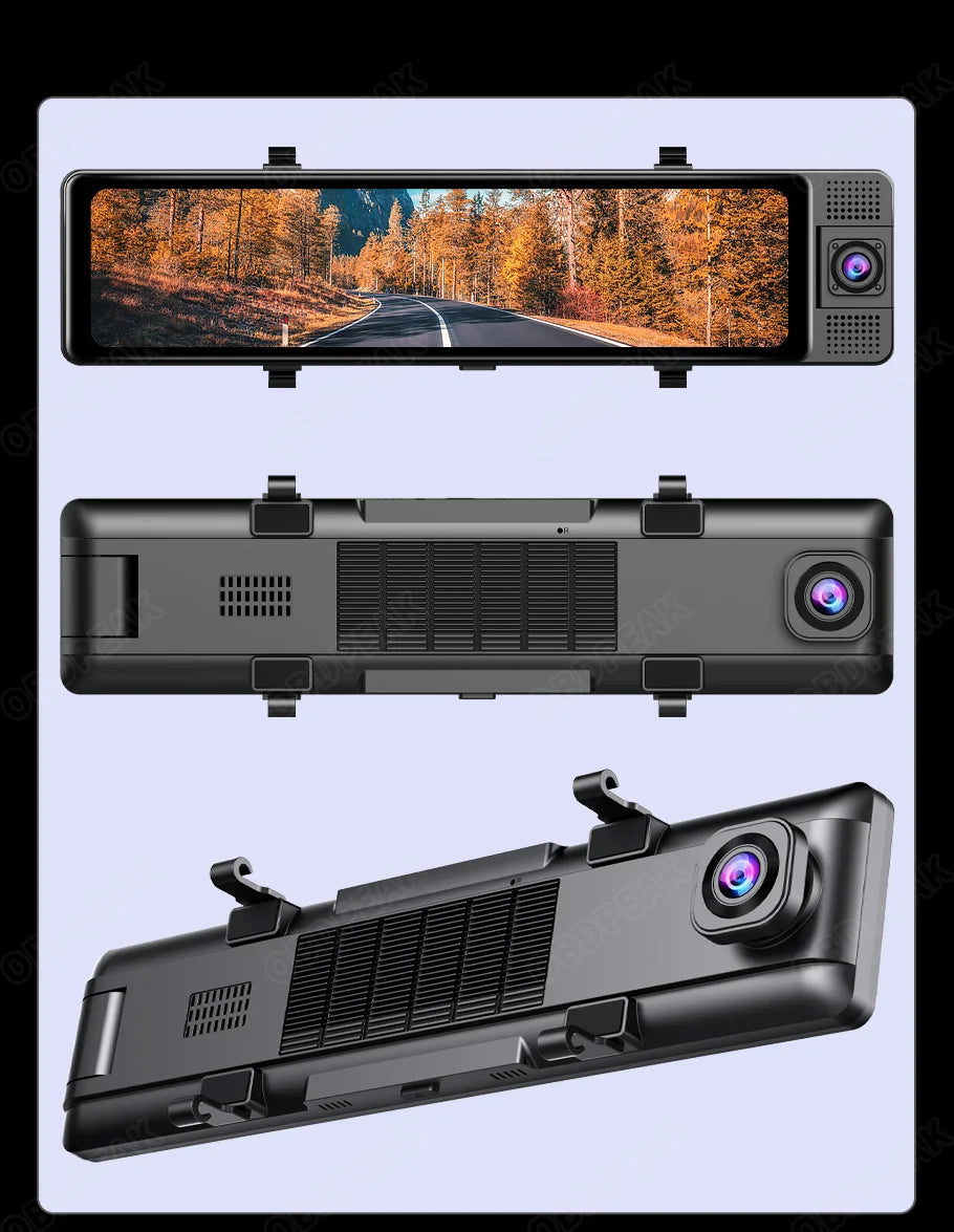 DashCam Rétroviseur 4K 360° + Vision Nocturne