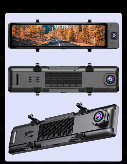 DashCam Rétroviseur 4K 360° + Vision Nocturne