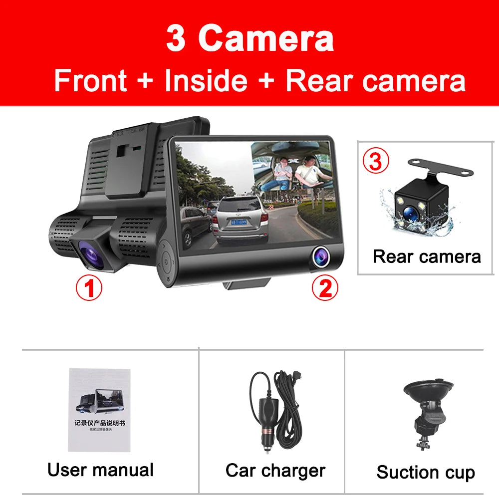 dashcam voiture 2 caméras G-sensor compact - Drive Live
