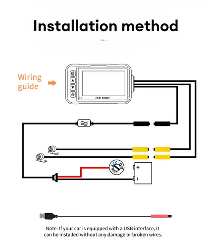 Caméra Moto Double Waterproof IP67 Écran 3" G-Sensor | Drive Live