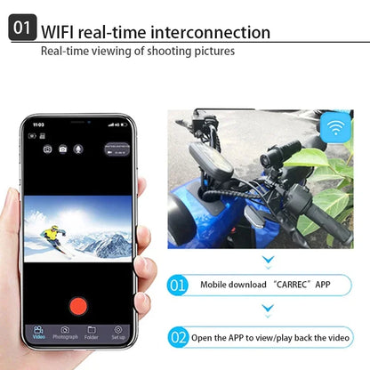 dashcam moto casque WiFi variante sans carte mémoire - Drive Live
