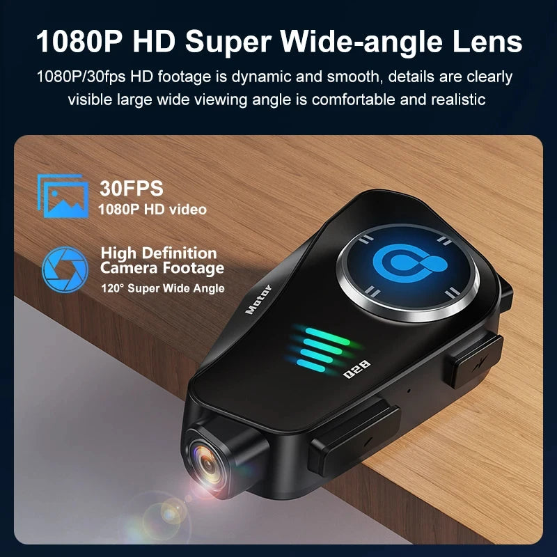 casque moto intercom caméra intégrée 1080P - Drive Live