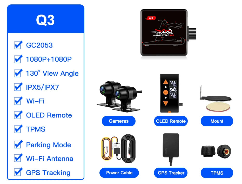 dashcam 2K variantes avec carte mémoire 64 Go 128 Go - Drive Live