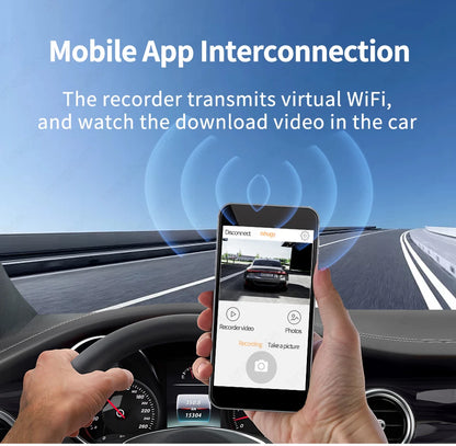 Dashcam Rétroviseur 4K 360° + GPS + Carplay/Android Auto