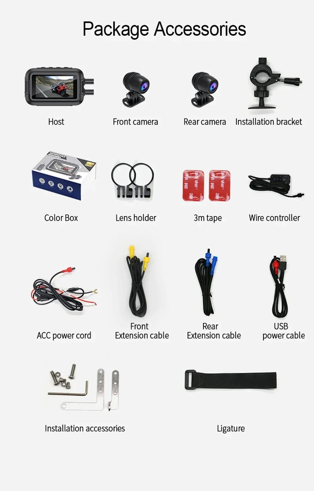 dashcam moto waterproof G-sensor protection - Drive Live