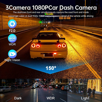 dashcam 2 caméras vision nocturne G-sensor - Drive Live