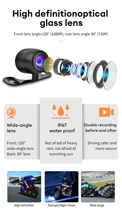 caméra moto waterproof vision nocturne résultat - Drive Live