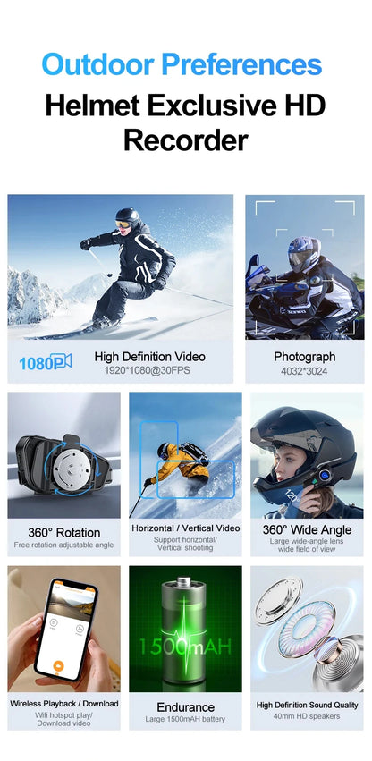 casque moto dashcam contenu colis - Drive Live
