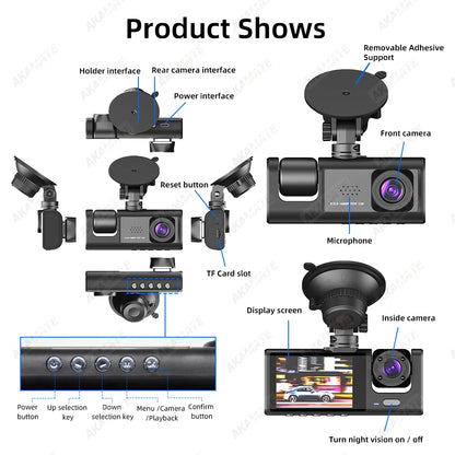dashcam rétroviseur compact discret - Drive Live