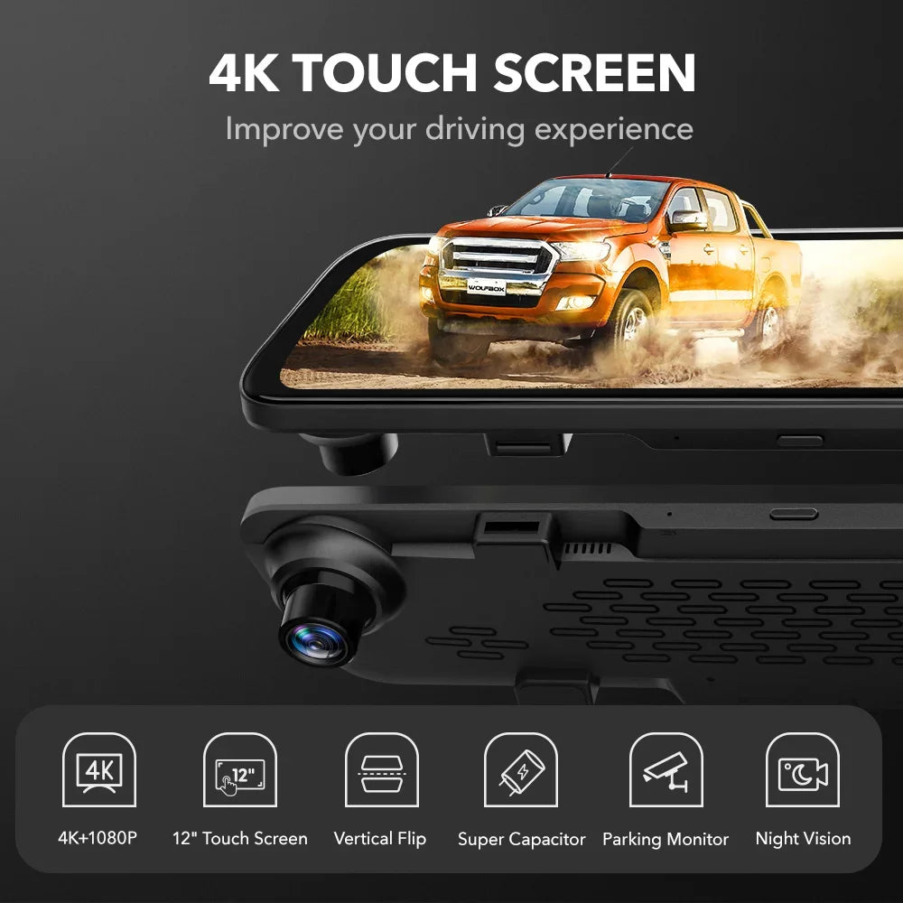 rétroviseur 4K caméra arrière 1080P vision nocturne - Drive Live