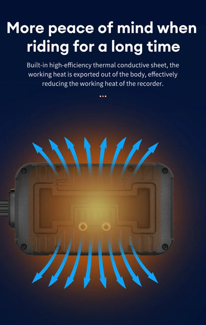 Caméra Moto Double Waterproof IP67 Écran 3" G-Sensor | Drive Live