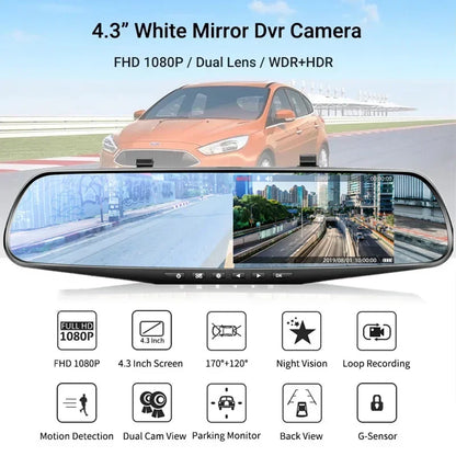 dashcam rétroviseur DVR caméra recul - Drive Live