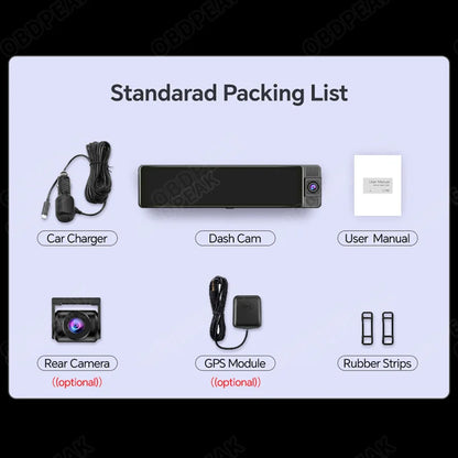dashcam rétroviseur 4K 360 app smartphone - Drive Live