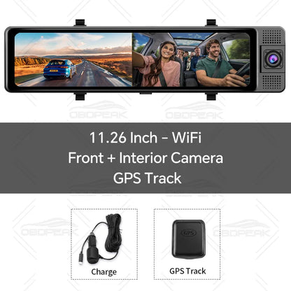 dashcam rétroviseur variante 2 caméras GPS 64 Go - Drive Live