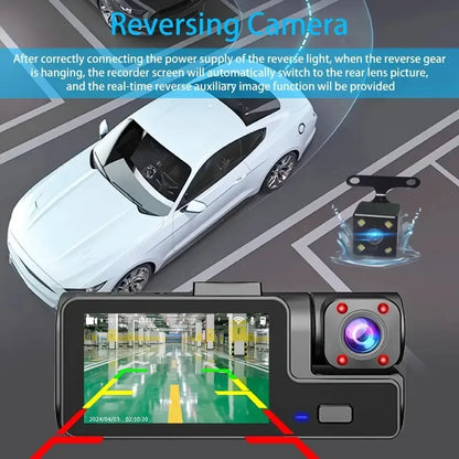 Dashcam HD 2 ou 3 Caméras Vision Nocturne Habitacle | Drive Live