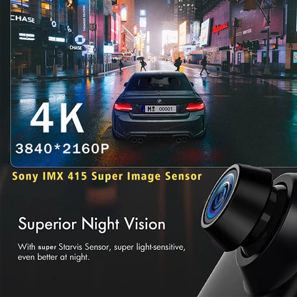 dashcam rétroviseur 4K WiFi 5GHz mode parking 24h - Drive Live