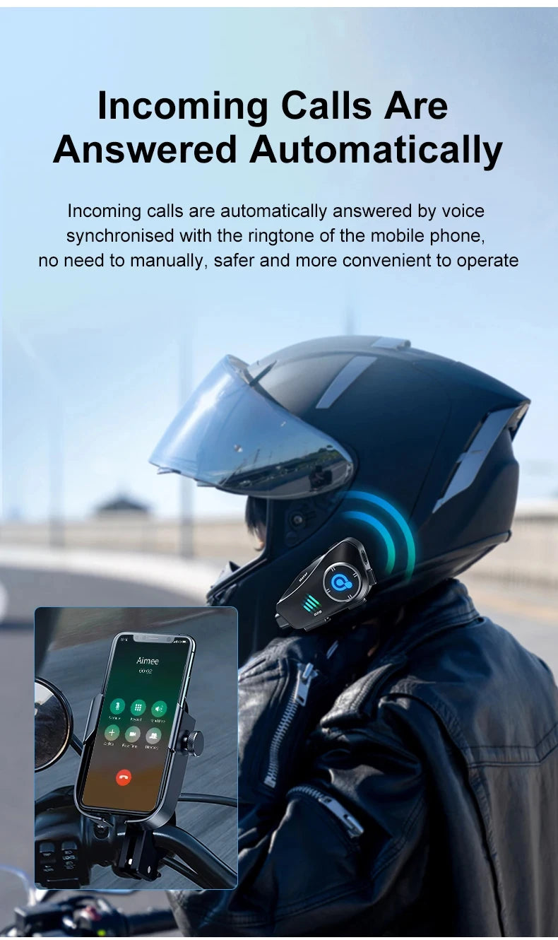 intercom bluetooth dashcam moto détail - Drive Live