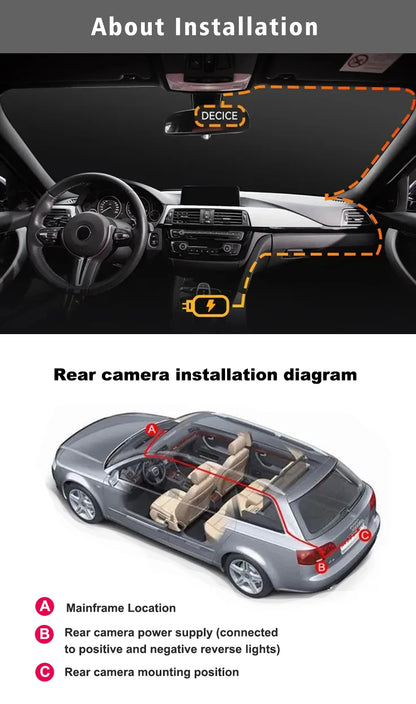Dashcam 4K Rétroviseur 360° Wi-Fi + Mode Parking 24h/24