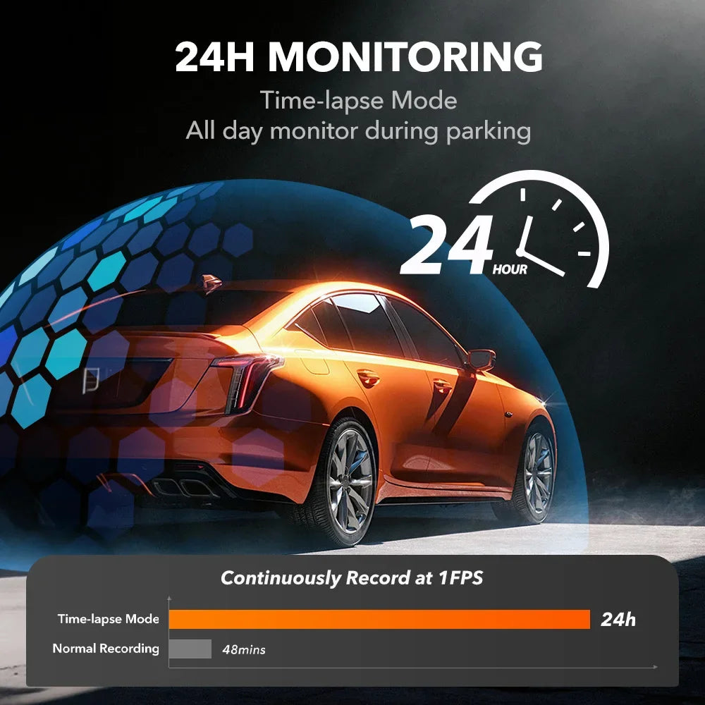 dashcam rétroviseur 4K enregistrement boucle - Drive Live
