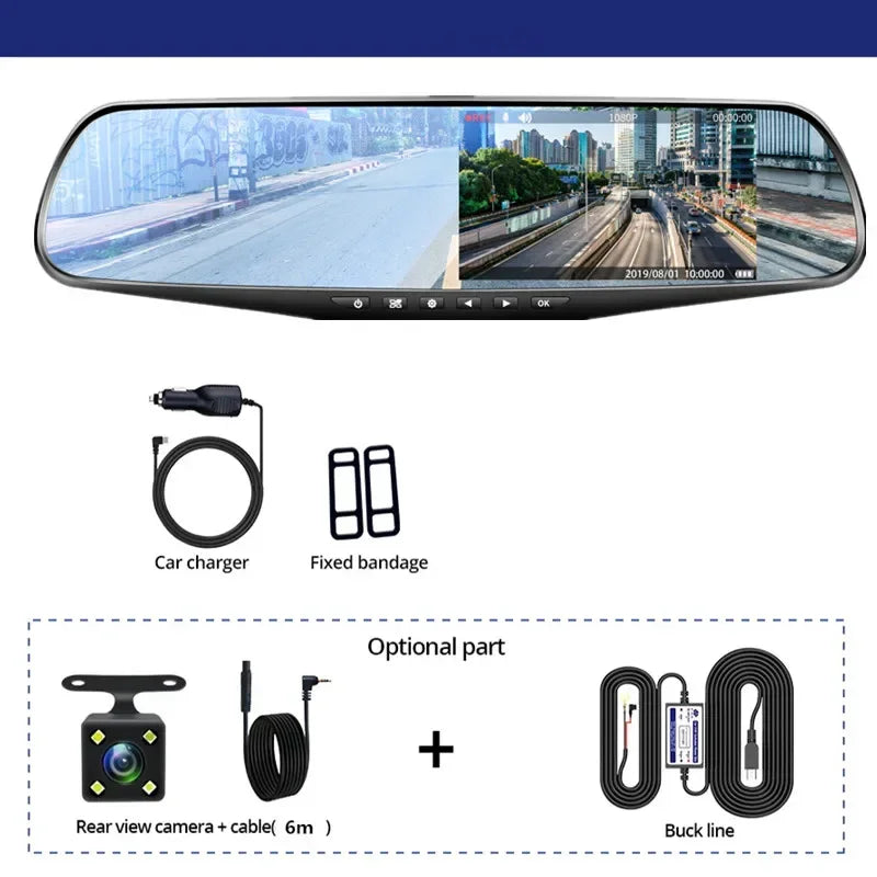 caméra rétroviseur DVR installation voiture - Drive Live